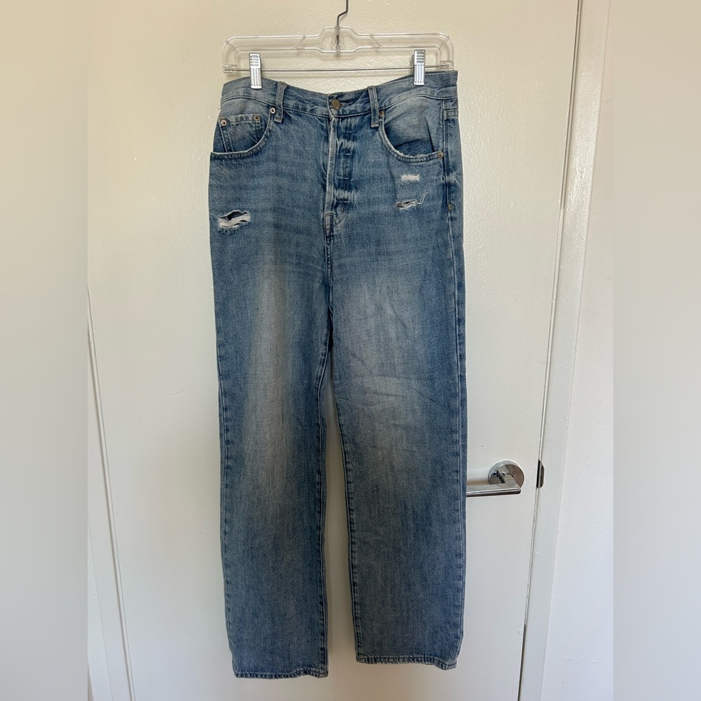 Pistola Light Blue Straight Leg Jeans